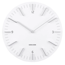 Clock Karlsson Detailed White