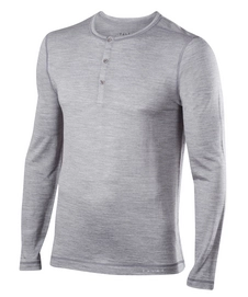 Longsleeve Falke Silk Wool Grey Heather Herren