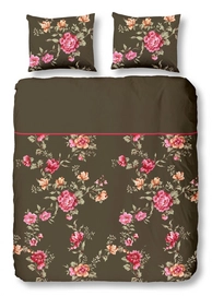 Dekbedovertrek Good Morning Dreamflower Taupe Katoen