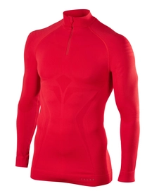 Skipullover Falke Maximum Warm Zip Shirt Rot Herren