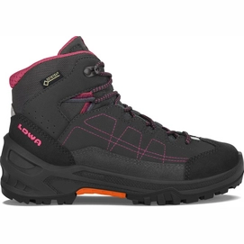 Wanderschuh Lowa Approach GTX Mid Anthracite Berry Kinder