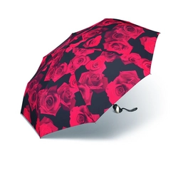 Regenschirm Happy Rain Easymatic Ultra Light Red Rose