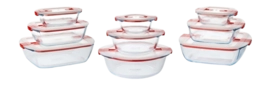 Vershoudbakje Pyrex Cook & Heat Rechthoek Transparant (9-Delig)