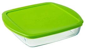 Plat à Four Pyrex Cook & Store Carré avec Couvercle (Set de 3)