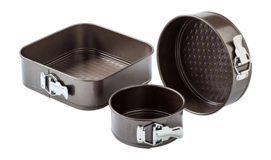 Springvorm Pyrex Asimetria 2 in 1 Bruin (3-Delig)