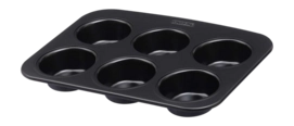 Muffinvorm Pyrex Glide Zwart (6 Muffins)