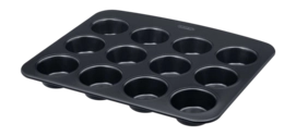 Muffinvorm Pyrex Glide Zwart (12 Muffins)