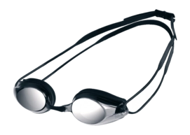 Schwimmbrille Arena Tracks Mirror Unisex Black/Smoke Silver/Black
