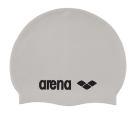 Badekappe Arena Classic Silicone Swim Cap Unisex White/Black