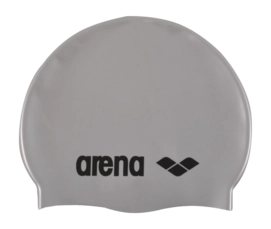 Badekappe Arena Classic Silicone Swim Cap Unisex Silver/Black