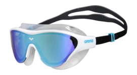 Zwembril Arena Unisex The One Mask Mirror Blue White Black