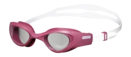 Schwimmbrille Arena The One Goggles Damen Clear/Red Wine/White