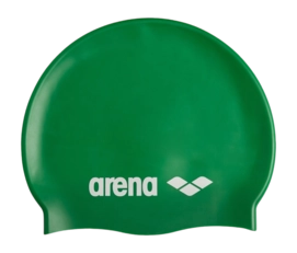Bonnet de Bain Arena Unisexe Classic Silicone Swim Cap Green
