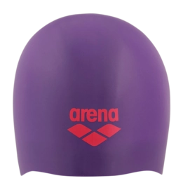 Swimming Cap Arena Unisex Long Hair Cap Plum Bright Coral
