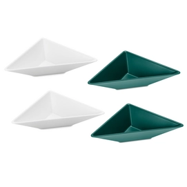 Schalen Koziol Tangram-1 Weiß / Grün (Set von 4)
