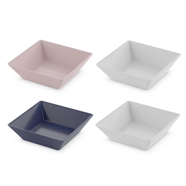 Schalen Koziol Tangram-4 Cotton Weiß / Blau / Rosa (Set von 4)