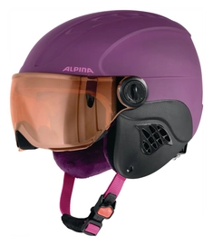 Skihelm Alpina Carat LE Visor HM Violet Matt