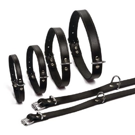 Halsband Beeztees Zwart Leer