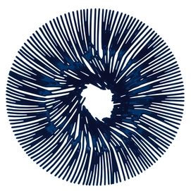 Schale Koziol Anemone Deep Velvet Blau