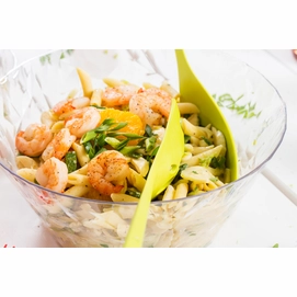 Saladeschaal Koziol Club Bowl L Transparent Pink