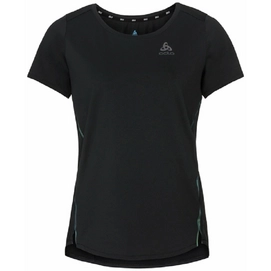 T-shirt de Sport Odlo Women SS Crew Neck Zeroweight Chill-T Black Blackpack