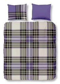 Parure de Lit Good Morning Checkered Violet Coton