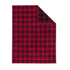 Plaid Ibena Messina Rood/Zwart
