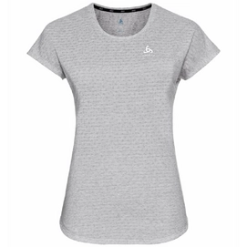 T-Shirt de Sport Odlo Women SS Crew Neck Run Easy Linencool Gris
