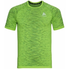 T-Shirt de Sport Odlo Men SS Crew Neck Blackcomb Ceramico Lounge Lizard Space Dye