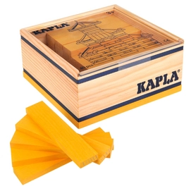 Kapla Kist Geel 40 Stuks