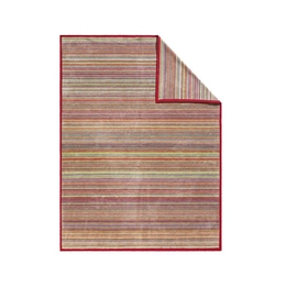 Jacquard Decke Ibena Messina Rot Bunt