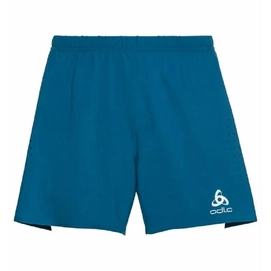 Sportbroek Odlo Men 2 in 1 Shorts Zeroweight 5 Inch Mykonos Blue Horizon Blue