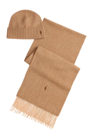 Bonnet & Echarpe Ralph Lauren Homme Wool Classic Camel