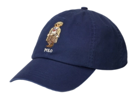 Casquette Ralph Lauren Men Polo Bear Twill Ball Cap Newport Navy Bear