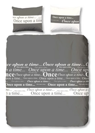 Parure de Lit Good Morning Once Gris Coton