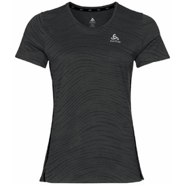 T-shirt de Sport Odlo Women SS Crew Neck Zeroweight Enginee Black Melange