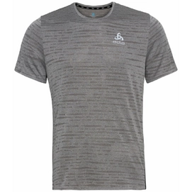 T-Shirt de Sport Odlo Men SS Crew Neck Zeroweight Enginee Steel Gris