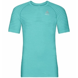 T-shirt de Sport Odlo Women SS Crew Neck Essential Seamless Jaded Melange