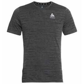 Sport Shirt Odlo SS Crew Neck Zeroweight Enginee Black Melange Herren