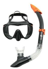 Schnorchelset Aqua Lung Sport Malibu & Vera Cruz Schwarz