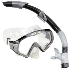 Schnorchelset Aqua Lung Sport Starbuck + Sonora Schwarz Silber
