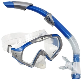 Schnorchelset Aqua Lung Sport Starbuck + Sonora Bau Silber