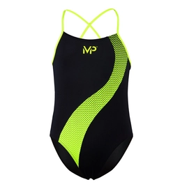 Maillot de Bain Michael Phelps Girls Lumy Black Bright Yellow