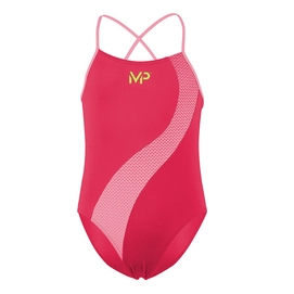 Badeanzug Michael Phelps Girls Lumy Bright Coral Pink Kinder