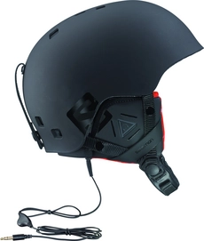 Skihelm Salomon Brigade Audio Black Mat Orange