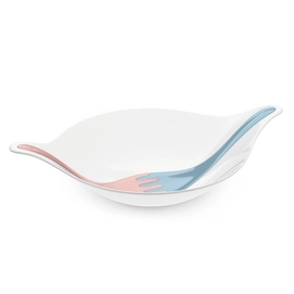 Salatschüssel Koziol Leaf XL+ Weiß / Blau / Rosa