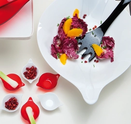 Saladeset Koziol Leaf XL+ Cotton White-Cool Grey