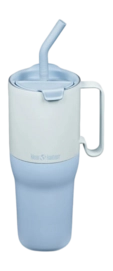 Thermal Mug Klean Kanteen Rise Tumbler 1065ml Straw Lid Ice Blue