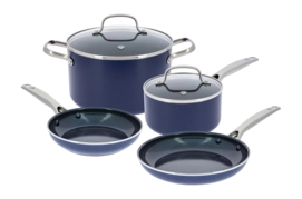 Pannenset Blue Diamond Blauw (6-Delig)