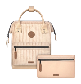 Rucksack Cabaïa Mini Adventurer Quilted Light Beige